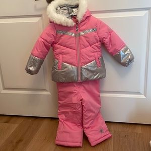 London Fog Girls Pink Snow Suit